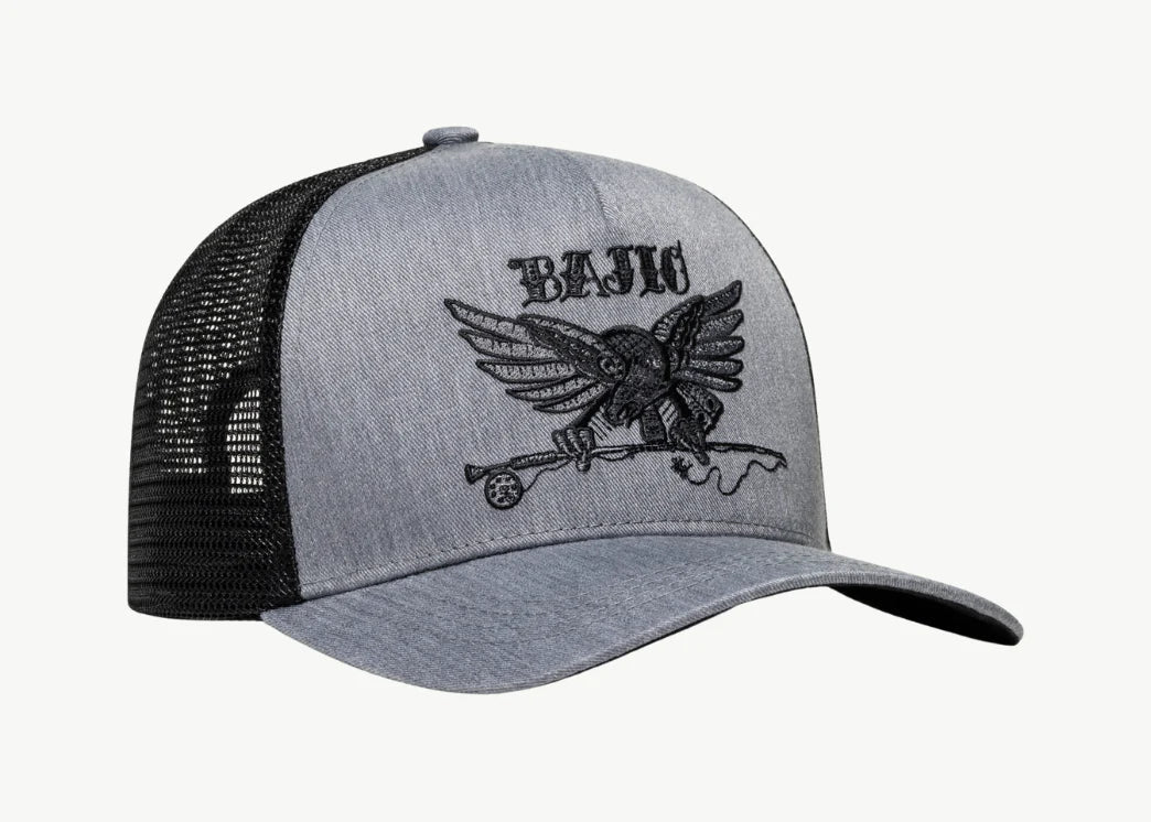 Bajio Eagle Snapback Trucker Hat Grey / Blk