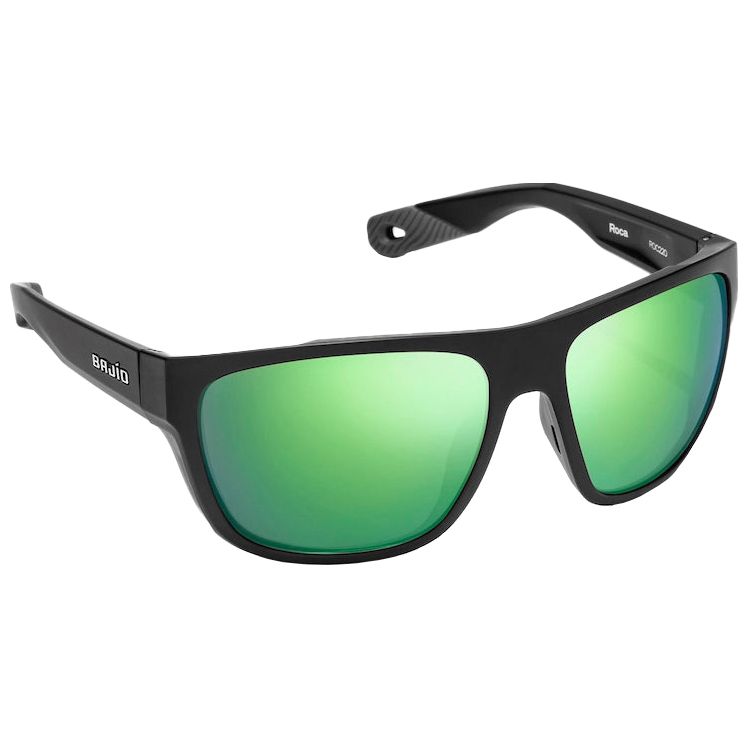 Bajio Las Rocas Sunglasses Black Matte Green Glass Image 01