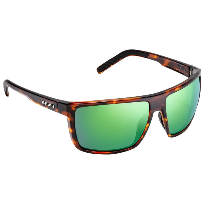 Bajio Toads Sunglasses Brown Tortoise Gloss Green Mirror Glass Image 01